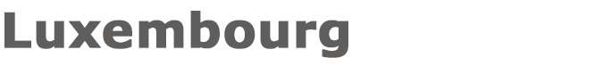 Lussemburgo scritta
